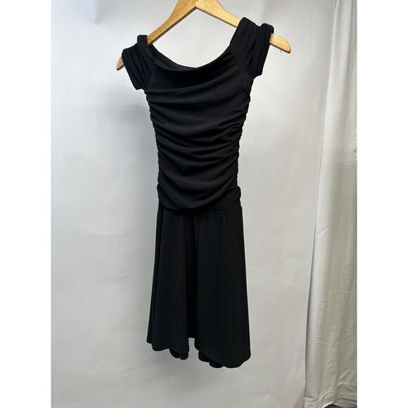 Ruby Brand Dress Black Sz S Slip In Jersey Above The Knee - Picture 6 of 11